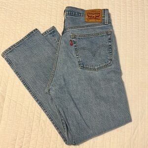 Levi “wedgie” straight cut denim jeans